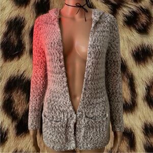 Grey Crochet Cardigan